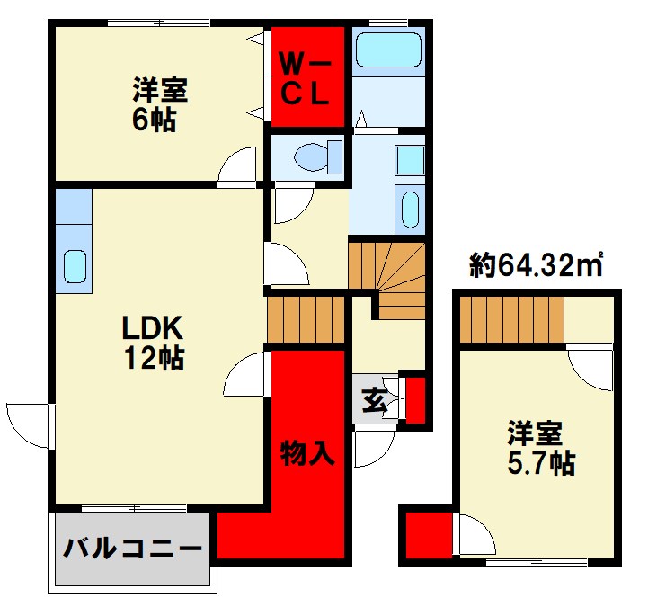 アビタシオン南方の間取り