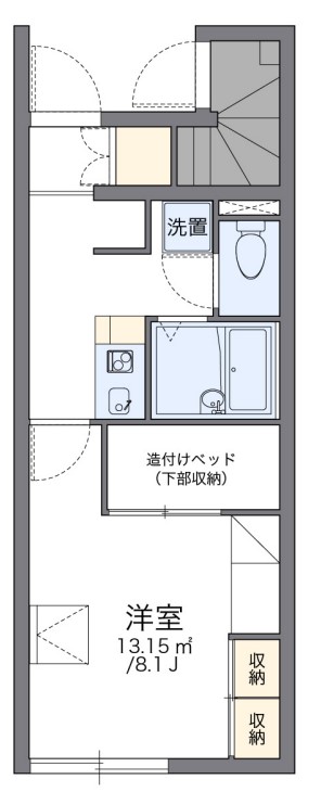 長生郡一宮町東野のアパートの間取り