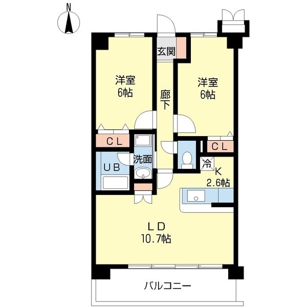 ヴェルドミールIIの間取り