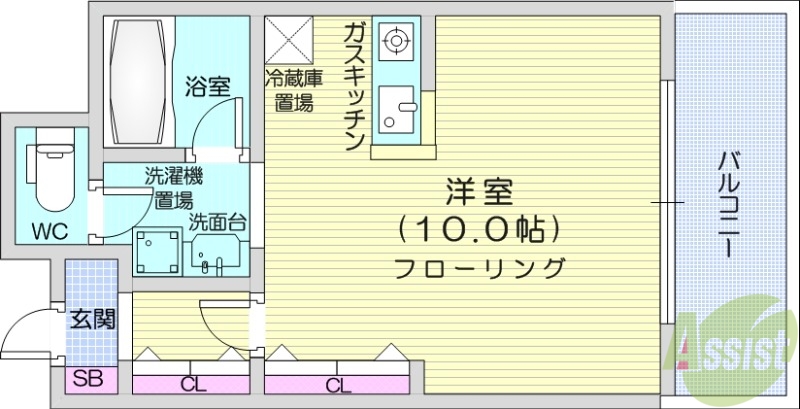 リヴィテージ中島公園の間取り
