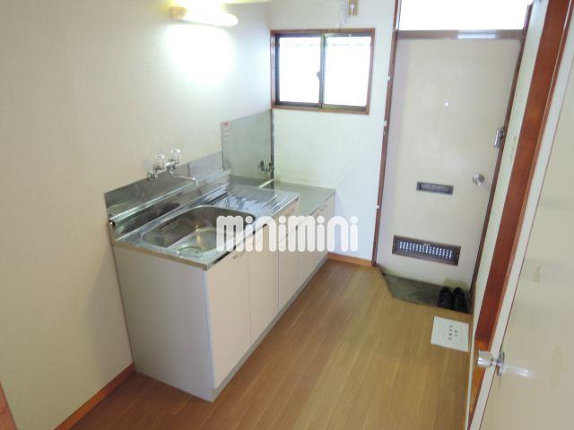 キッチン　２口ガスコンロが置けるキッチン