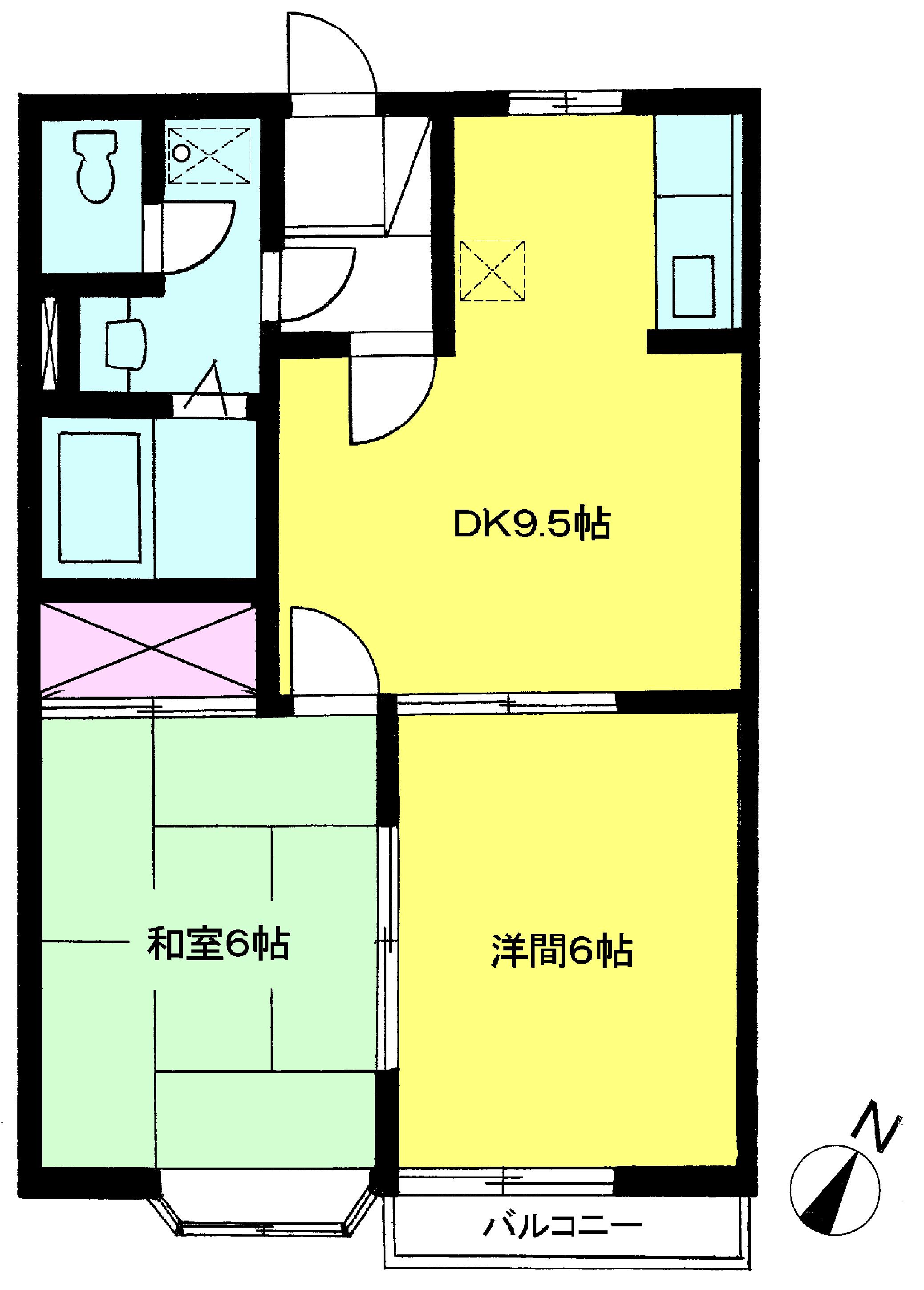 メゾンドール末広の間取り