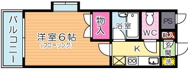 田中第10ハイツの間取り