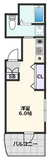 吹田市高城町のマンションの間取り