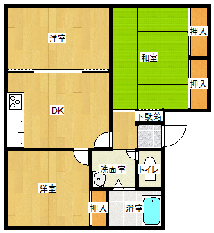 ファミール雅Ｄの間取り