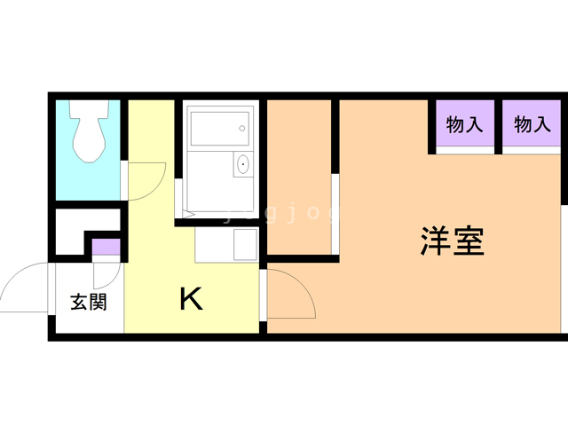 レオパレスナカマチの間取り