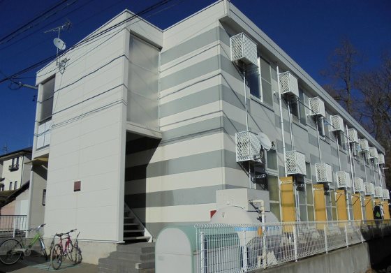 【松本市蟻ケ崎のアパートのバルコニー】