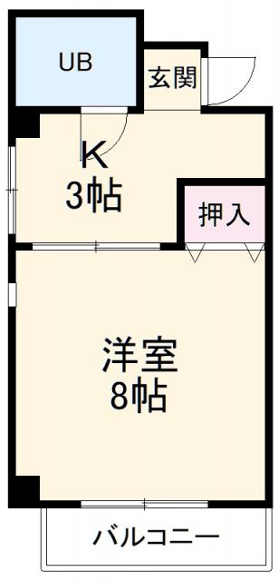 名古屋市守山区弁天が丘のマンションの間取り