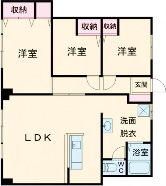 大田区東馬込のマンションの間取り