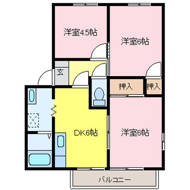 リージェント石垣A棟の間取り