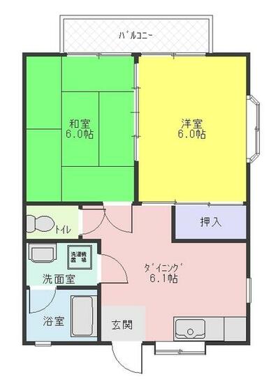 コーポサカキの間取り