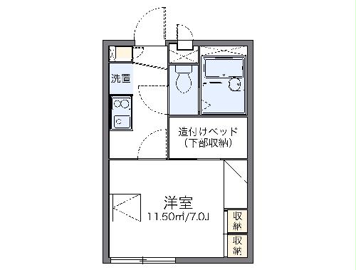 レオパレスフィレンツェ湘南の間取り