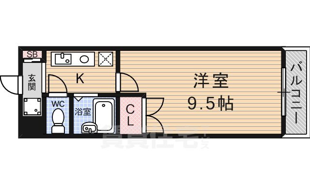 大津市瀬田のマンションの間取り