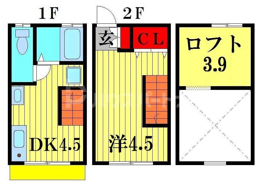 ティロフィナーレ松戸Ｂ棟の間取り