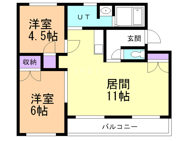 マンション鹿内の間取り