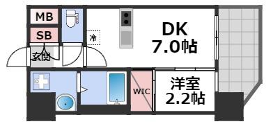 【セレニテ難波ミラク壱番館の間取り】