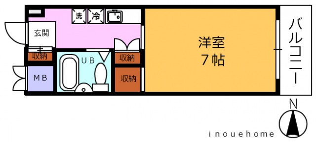 広島市南区段原南のマンションの間取り