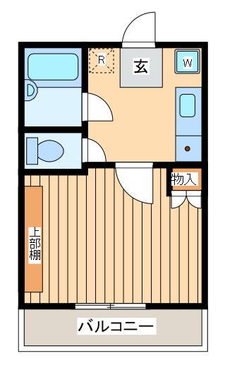 武蔵村山市大南のマンションの間取り