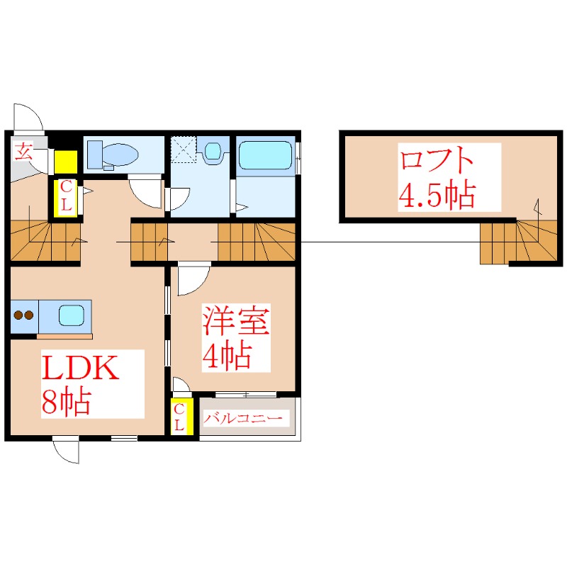 Ｒ隼人レグルスの間取り