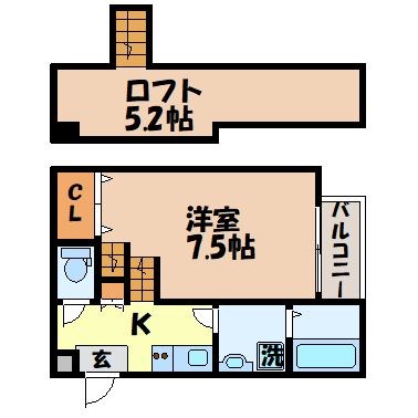 MODERN　PALAZZO 長大医学部前IIの間取り