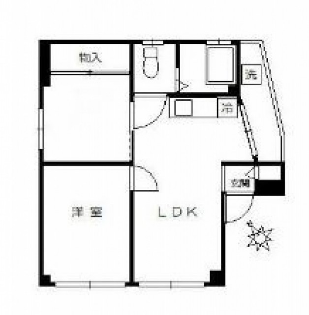 品川区西大井のマンションの間取り