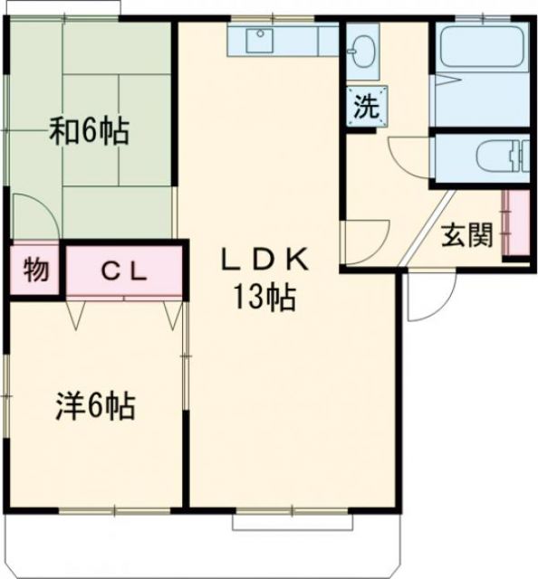 西多摩郡日の出町大字平井のアパートの間取り