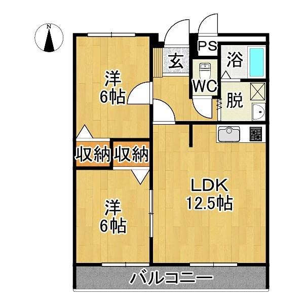 グリーンアイ末広の間取り