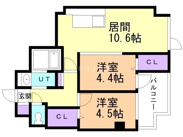 ＭＯＤＥＮＡ　ＳＩＡＮの間取り