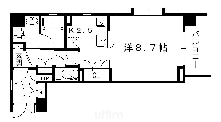 ベラジオ五条堀川の間取り