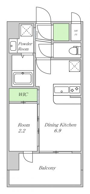 セレニテ十三ミラクの間取り