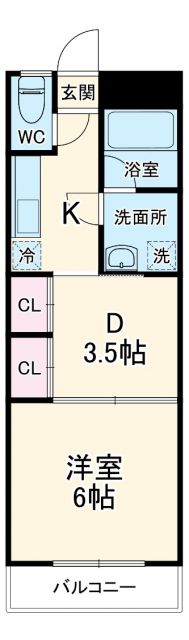 プチロワイヤル壱番館の間取り