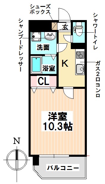 シェドゥ―ブル八事の間取り