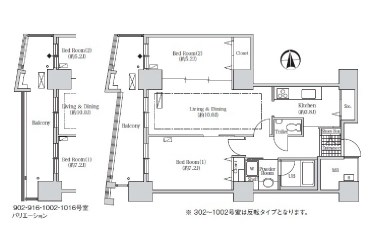 アクティ汐留の間取り