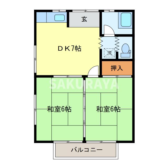 田部田アパートの間取り