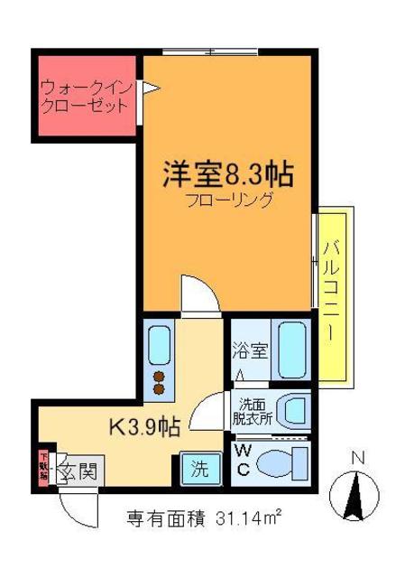 アール・コン・シェルの間取り