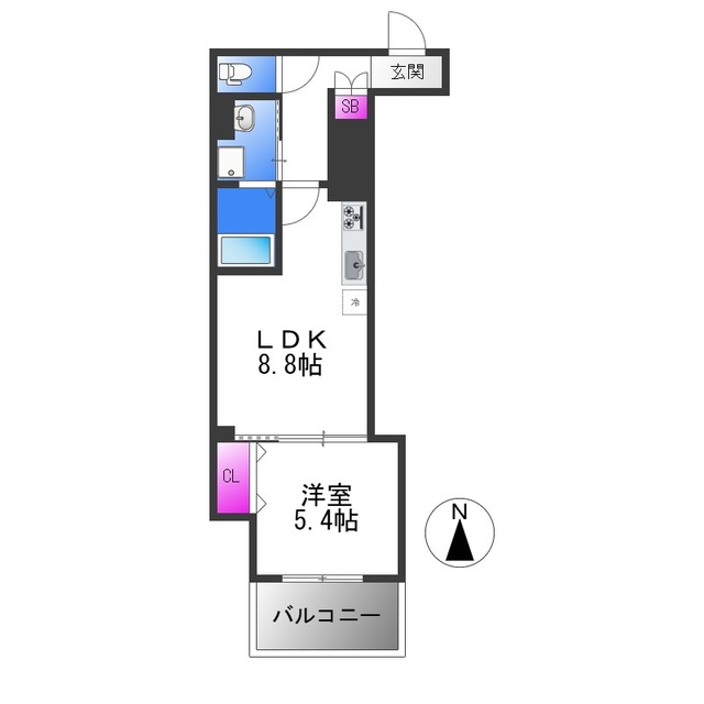 クリエオーレ東山町の間取り