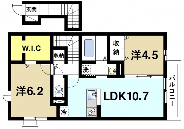 桜井市大字阿部のアパートの間取り