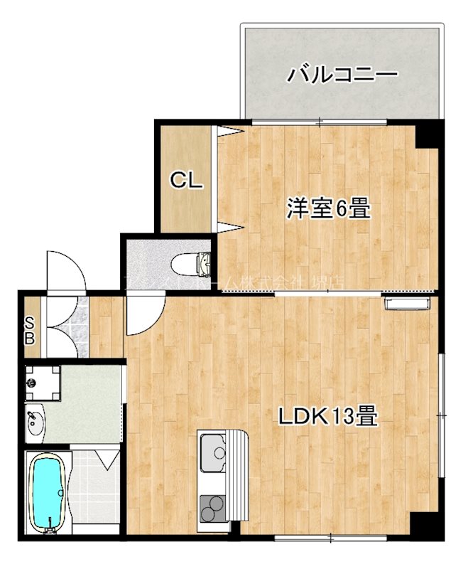 シティーコート熊野町の間取り