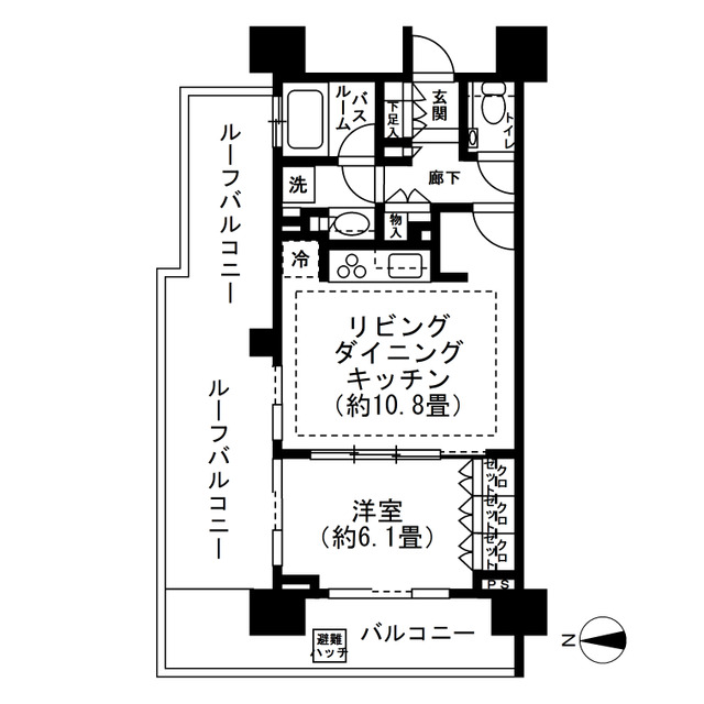 シティハウス中野レジデンスの間取り