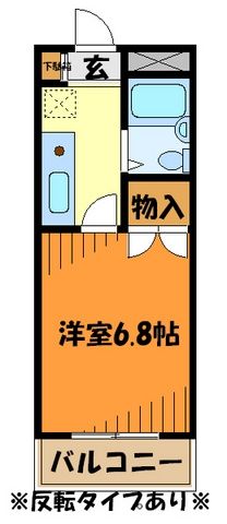 武蔵村山市大南のマンションの間取り