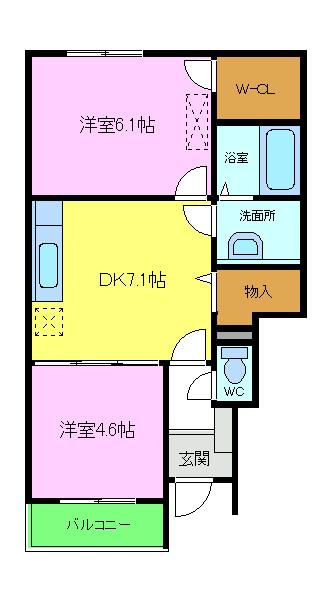 【パラシェンプレの間取り】