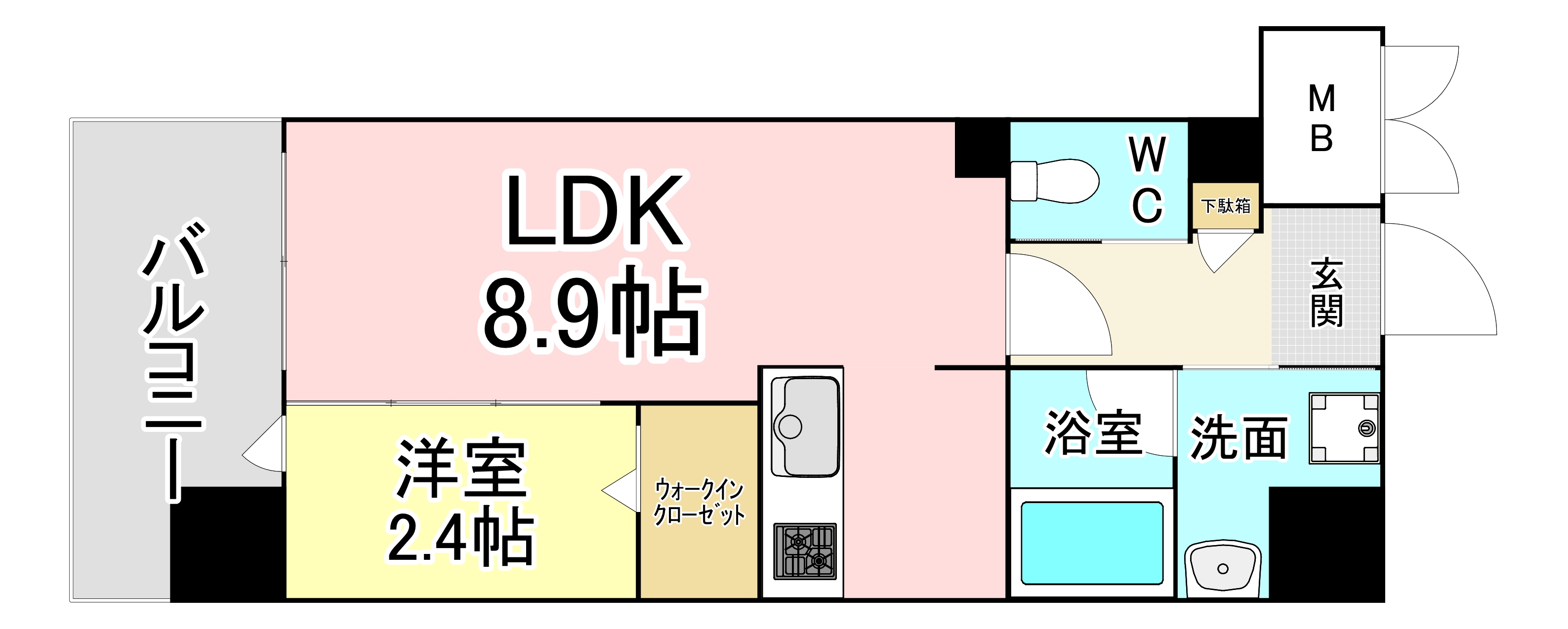 YSP城野の間取り