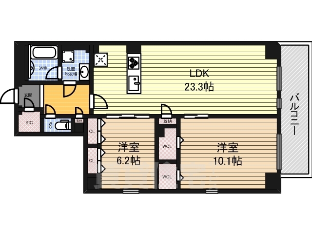 JMFレジデンス名駅南(旧:Dimora名駅南)の間取り