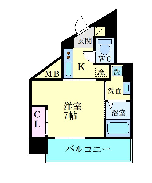 ランフォート西院の間取り