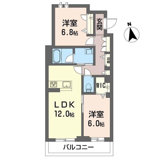 新座市北野のマンションの間取り