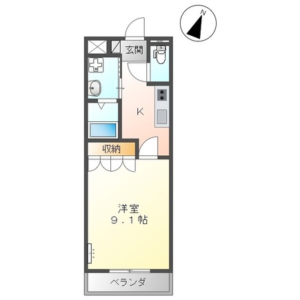 出雲市今市町南本町のアパートの間取り