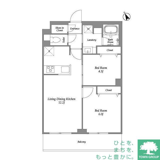 大田区田園調布本町のマンションの間取り