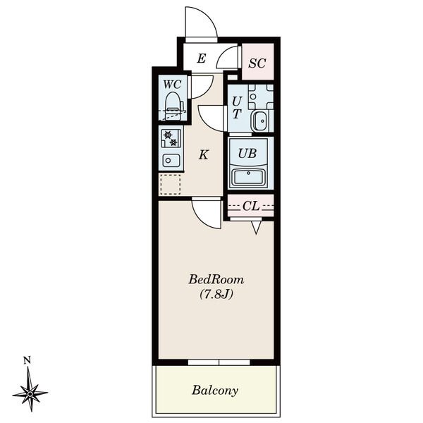 S-RESIDENCE尾頭橋beauteの間取り