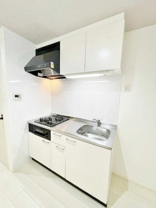 キッチン　★システムキッチングリル付き/２口コンロ★※カラー違い