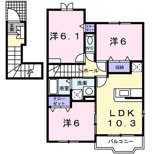 グランデ・フィオーレ　I－Ｃの間取り